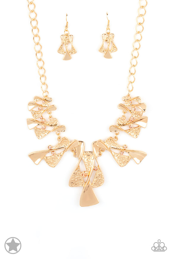 The Sands of Time - Paparazzi  Gold Necklace