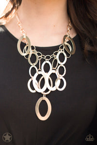 A Golden Spell Necklace -Gold Paparazzi Accessories