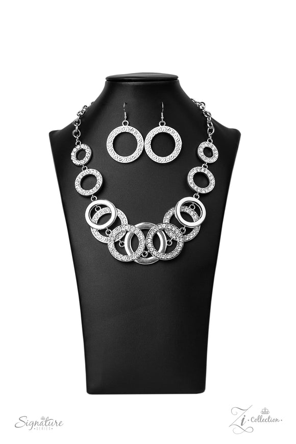 New Zi Collection 2020 -The Keila - White Rhinestones- Necklace