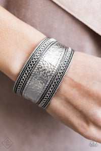 Adobe Adventure Silver Cuff Bracelet Paparazzi Accessories