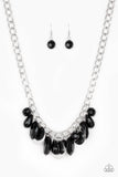 Treasure Shore - Black Necklace Paparazzi Accessories