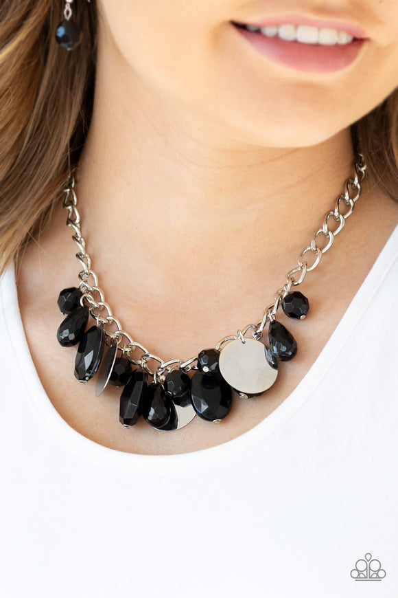 Treasure Shore - Black Necklace Paparazzi Accessories