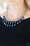 5th Avenue Fleek - Blue  Necklace Paparazzi Accessories