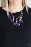 Beauty School Drop Out - Purple Necklace Paparazzi Accessories