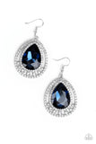 All Rise For Her Majesty - Blue Earrings Bling Paparazzi Accessories