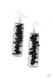 Dont QUARRY, Be Happy Black Earrings Paparazzi Accessories