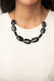 Melrose Melody - Black Necklace Paparazzi Accessories