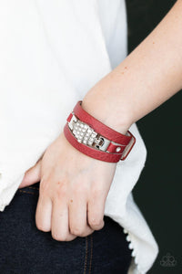 Ultra Urban - Red Bracelet  Paparazzi Accessories