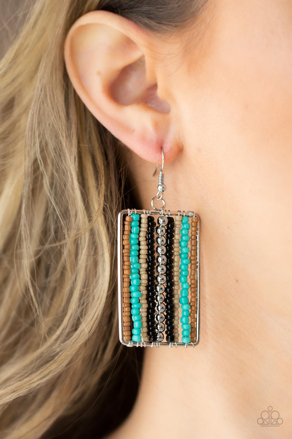 Beadwork Wonder - Black Earrings