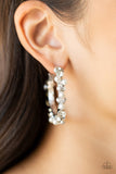 Let There Be SOCIALITE - White Earrings Paparazzi Accessories