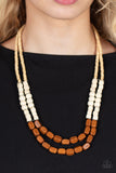 Bermuda Bellhop - Brown Paparazzi Necklace