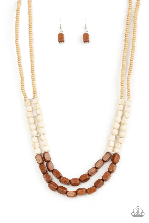 Bermuda Bellhop - Brown Paparazzi Necklace