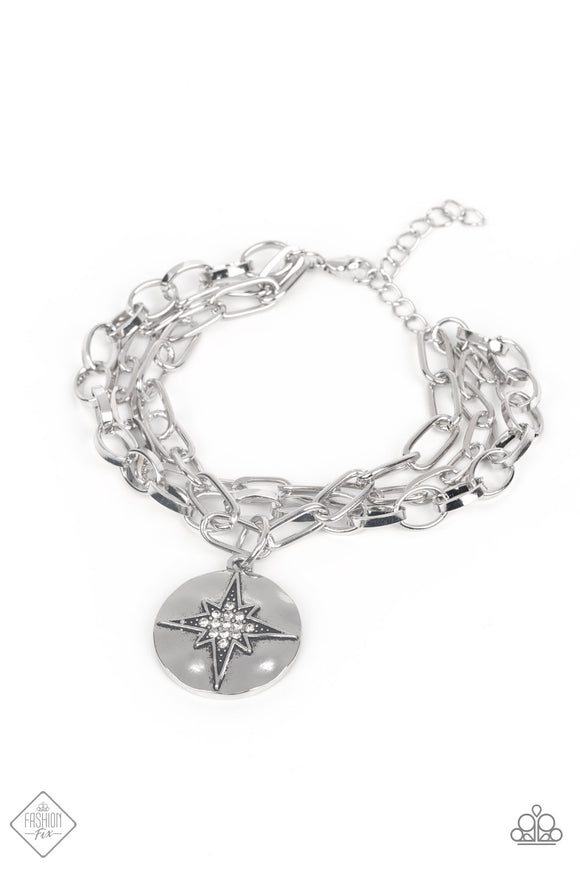 True North Twinkle - White Paparazzi Bracelet