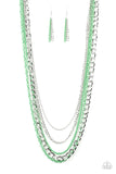 Industrial Vibrance - Green Necklace Paparazzi Accessories