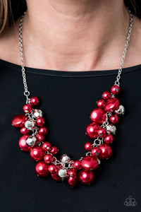 Battle of the Bombshells - Red Necklace - 2020 Unwritten Preview Collection Paparazzi Accessories