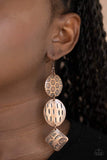 Mixed Movements Paparazzi Copper Earrings