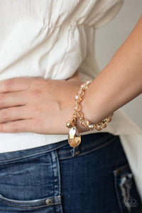 Leaving So Swoon Paparazzi Gold Bracelet