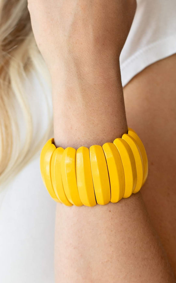 Paparazzi ~ Colorfully Congo ~i Yellow ~ Bracelet