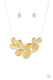 Iridescently Irresistible Paparazzi Yellow Necklace