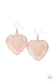 Let Your Heart Grow Paparazzi Rose Gold Earrings