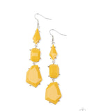 Paparazzi Earrings ~ Geo Getaway ~ Yellow