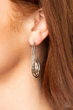 Paparazzi Earrings~ Twisted Tango ~ Silver